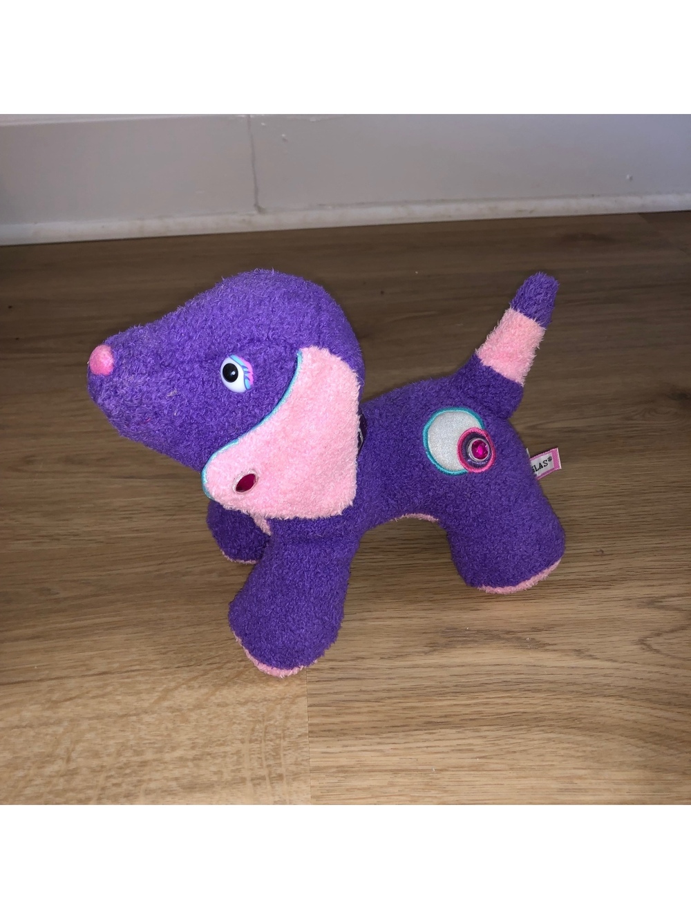 DOUGLAS CUDDLE TOY FOO FOO PURPLE JEWEL DOG GLAM GAL PINK TAG PLUSH BEAGLE RARE